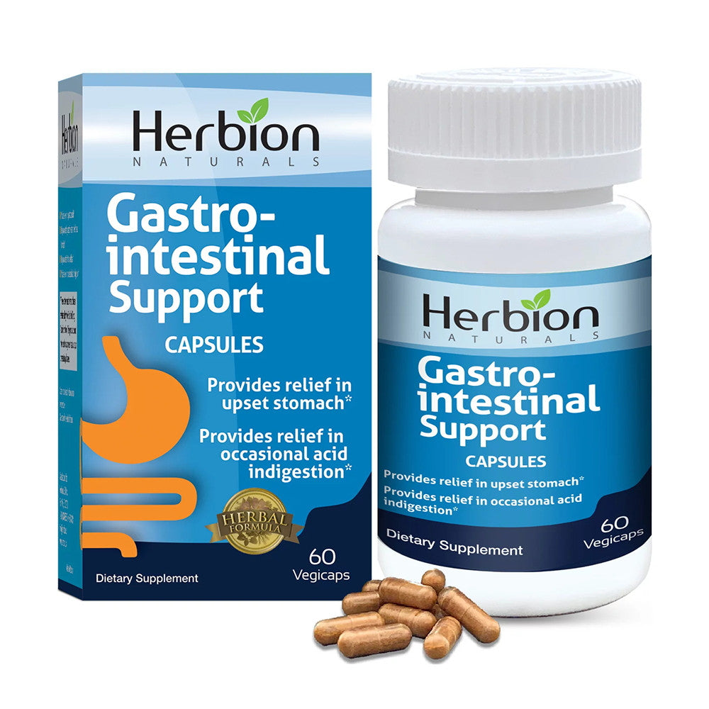 Herbion Naturals Gastro-intestinal Support, Upset Stomach Relief, 60 Ea